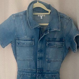 Good American Denim Military Bodycon Jumpsuit